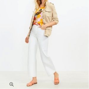 High Rise Wide Leg Crop Jeans